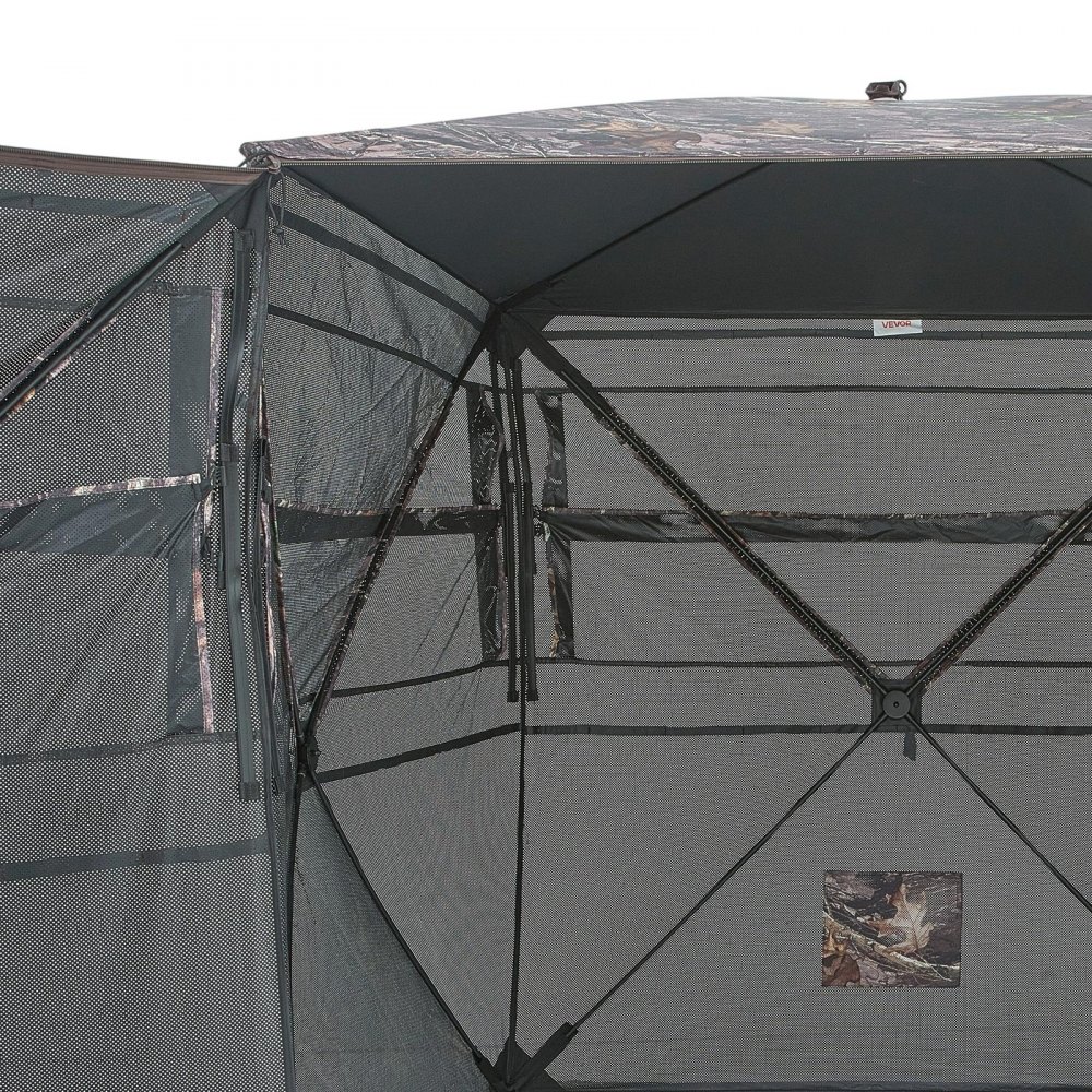 Tente de chasse, cachette de chasse pour 4 à 5 personnes, panneaux de fond transparents avec sac de transport, tente de camouflage robuste avec porte et fenêtre à fermeture éclair silencieuse, abri de chasse pour moutons, cerfs et lapins Tente de chasse, cachette de chasse pour 4 à 5 personnes, panneaux de fond transparents avec sac de transport, tente de camouflage robuste avec porte et fenêtre à fermeture éclair silencieuse, abri de chasse pour moutons, cerfs et lapins