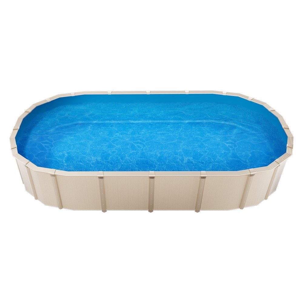 Ovale Poolfolie 500 x 300 x 120 cm, Innenfolie, Ersatzfolie, Innenabdeckung, Schwimmbadfolie, Folie aus Standard-Vinyl, verschleißfest, für Aufstellbecken mit 120 cm hohen Wänden, einfarbig