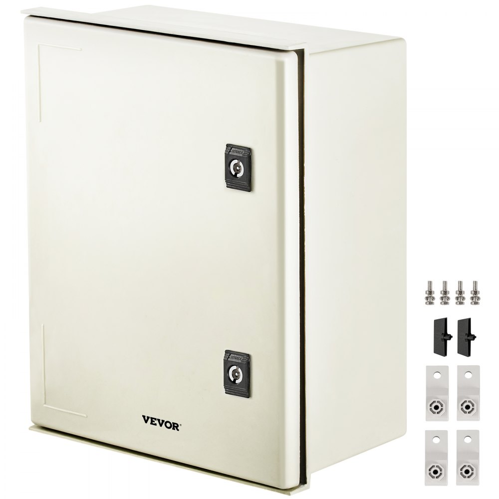 Schakelkast NEMA glasvezelbehuizing, 40 x 30 x 20 cm NEMA 3X glasvezelverdeelkast, IP66 water- en stofdicht, buiten/binnen elektrische aansluitdoos, met montageplaat Schakelkast NEMA glasvezelbehuizing, 40 x 30 x 20 cm NEMA 3X glasvezelverdeelkast, IP66 water- en stofdicht, buiten/binnen elektrische aansluitdoos, met montageplaat