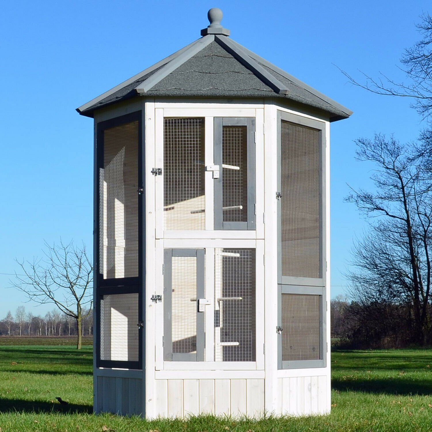 Deluxe vogelvolière, vogelkooi, vogelhuisje, vogelkooi