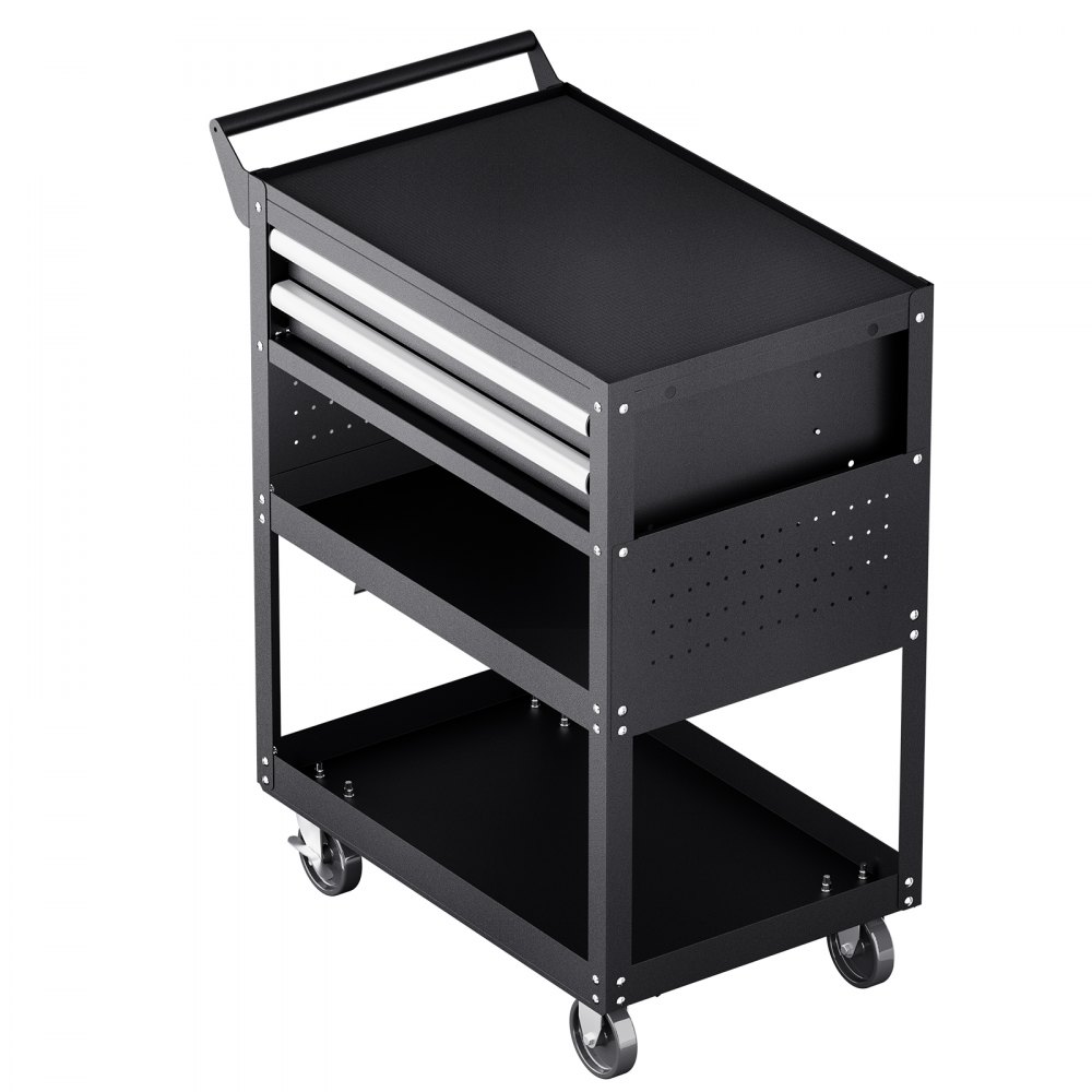 Werkzeugwagen 785x450x945 mm, 181 kg Tragkraft, Werkstattwagen mit 2 Schubladen, Aufbewahrungsorganisator für Mechanik-Werkzeuge, für Garage, Lager & Werkstatt, Schwarz Werkzeugwagen 785x450x945 mm, 181 kg Tragkraft, Werkstattwagen mit 2 Schubladen, Aufbewahrungsorganisator für Mechanik-Werkzeuge, für Garage, Lager & Werkstatt, Schwarz