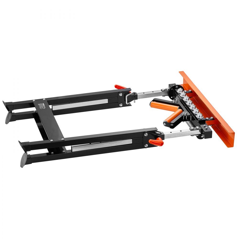 4-in-1-Rollenständer 200 kg, Rollenständer 84–127 cm höhenverstellbar, Arbeitsständer mit Gestell und poliertem multidirektionalem Rollenkopf, für Tischkreissägenauslauf, Verlängerungsunterstützung