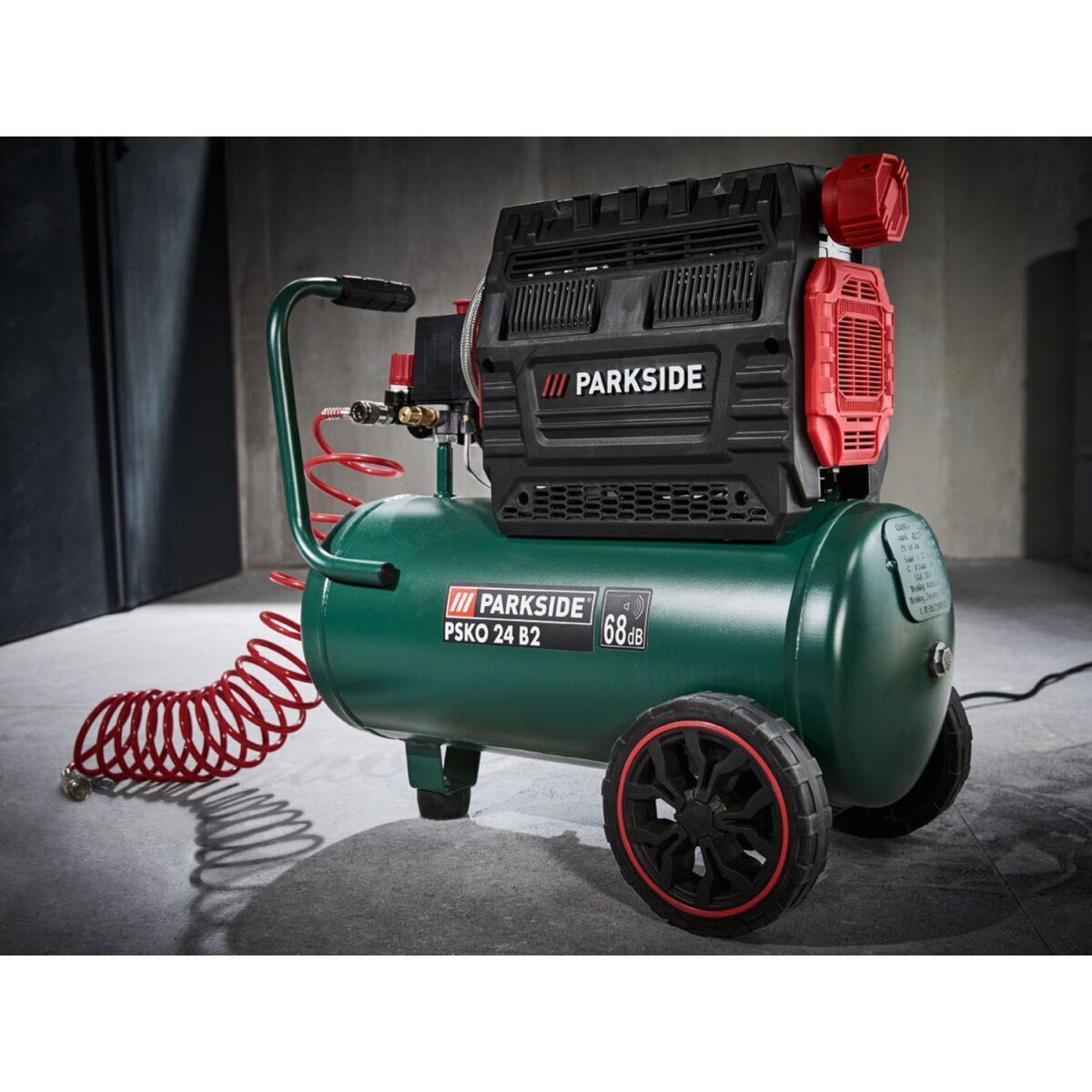 PARKSIDE® silent compressor »PSKO 24 B2«, 257 l/min, up to 8 bar