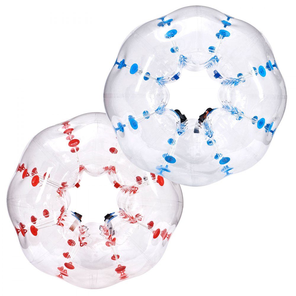 2 x 1,5 m Bumper Ball Bubble Soccer Zorb Aufblasbarer Bumper Ball Blau + Rot