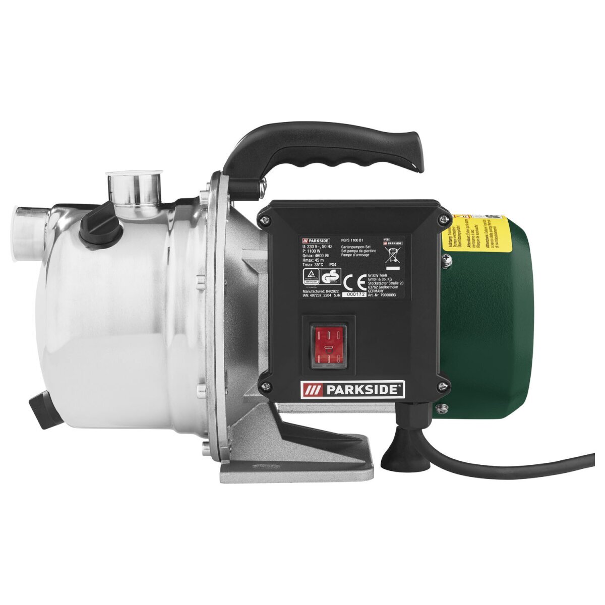 PARKSIDE® Gartenpumpenset »PGPS 1100 B1«, 1100 W PARKSIDE® Gartenpumpenset »PGPS 1100 B1«, 1100 W