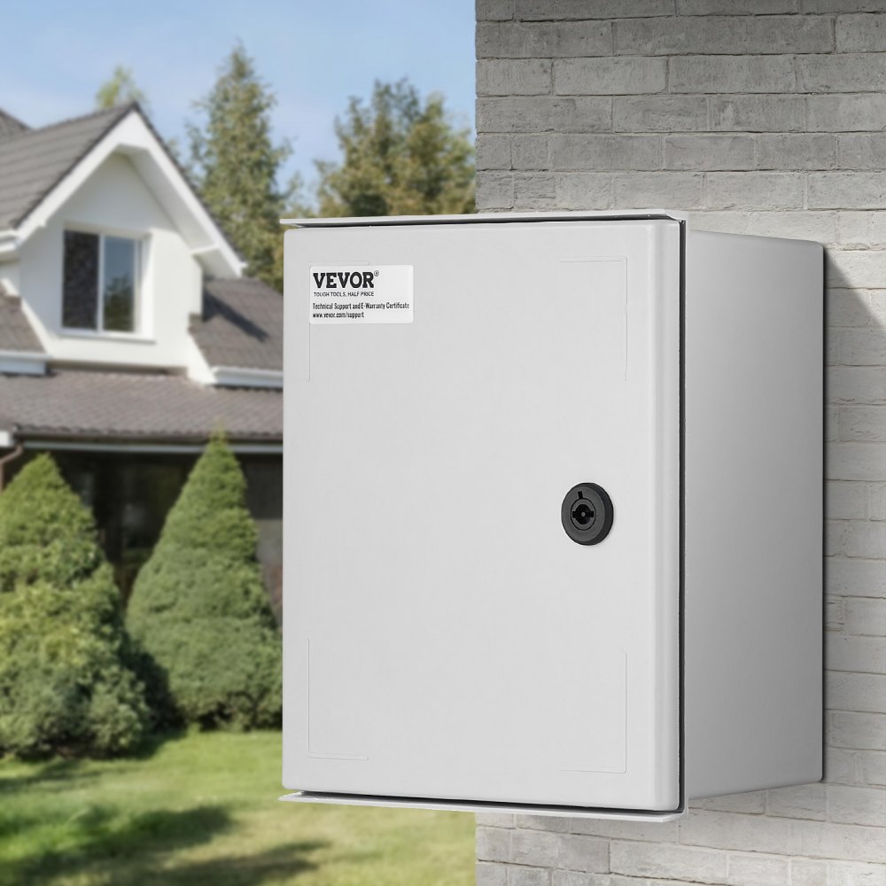 Schakelkast, NEMA elektrische verdeelkast, 250x300x140 mm, NEMA 4X glasvezel elektrische behuizing, IP66 water- en stofdicht, geschikt voor binnen- en buitengebruik, inclusief montageplaat Schakelkast, NEMA elektrische verdeelkast, 250x300x140 mm, NEMA 4X glasvezel elektrische behuizing, IP66 water- en stofdicht, geschikt voor binnen- en buitengebruik, inclusief montageplaat