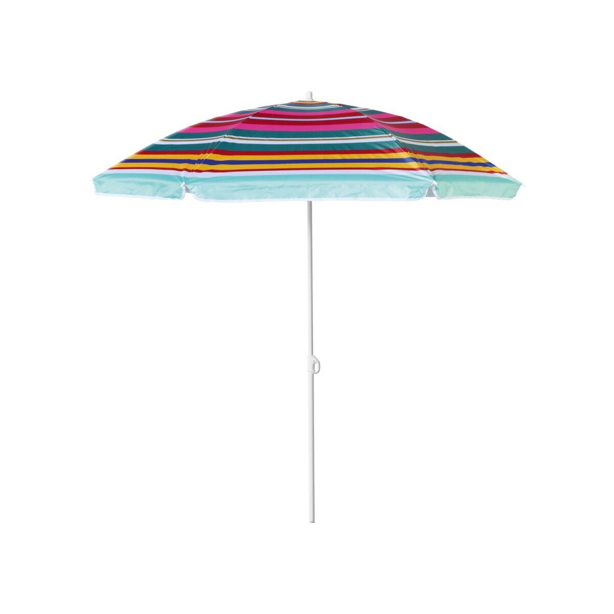 CRIVIT Sonnenschirm, Ø 140 cm, mit schmalen Farbstreifen