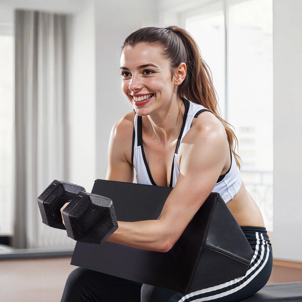 Preacher Curl Pad, tragbare Bizeps-Trainingsunterstützung, Gewichtheber-Trainingsgerät aus hochdichtem EVA-Schaum, Langhantel- und Hantel-Bizeps-Curl-Unterstützungsisolator