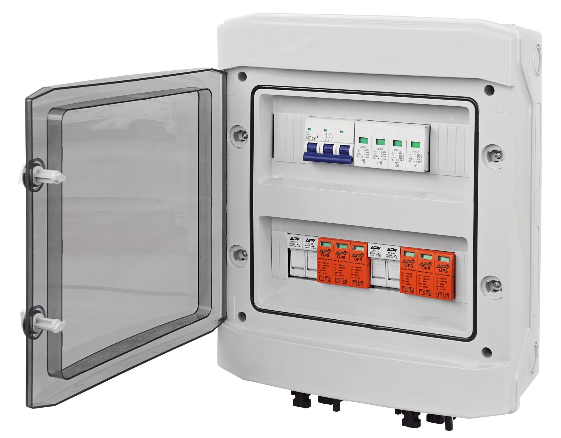 BOÎTE DE CONNEXION SOLAIRE PHOTOVOLTAÏQUE PV DC AC 2 chaînes 1000V 24 modules