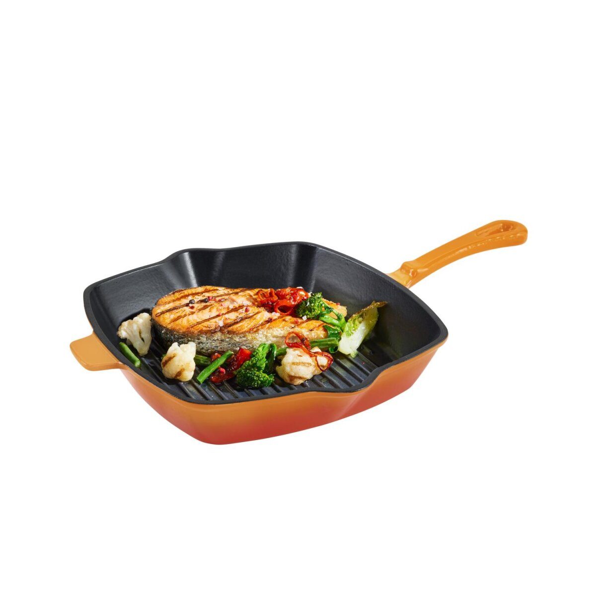 SILVERCREST® Premium cast iron grill pan, Ø 24 cm