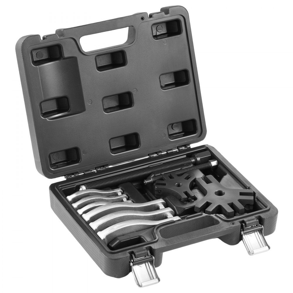 2 pieces puller tool bearing puller 2 or 5 t, three-jaw ball bearing puller inside outside 76.2 / 177.8 mm max. expansion, parallel puller bearing puller set, car puller tool