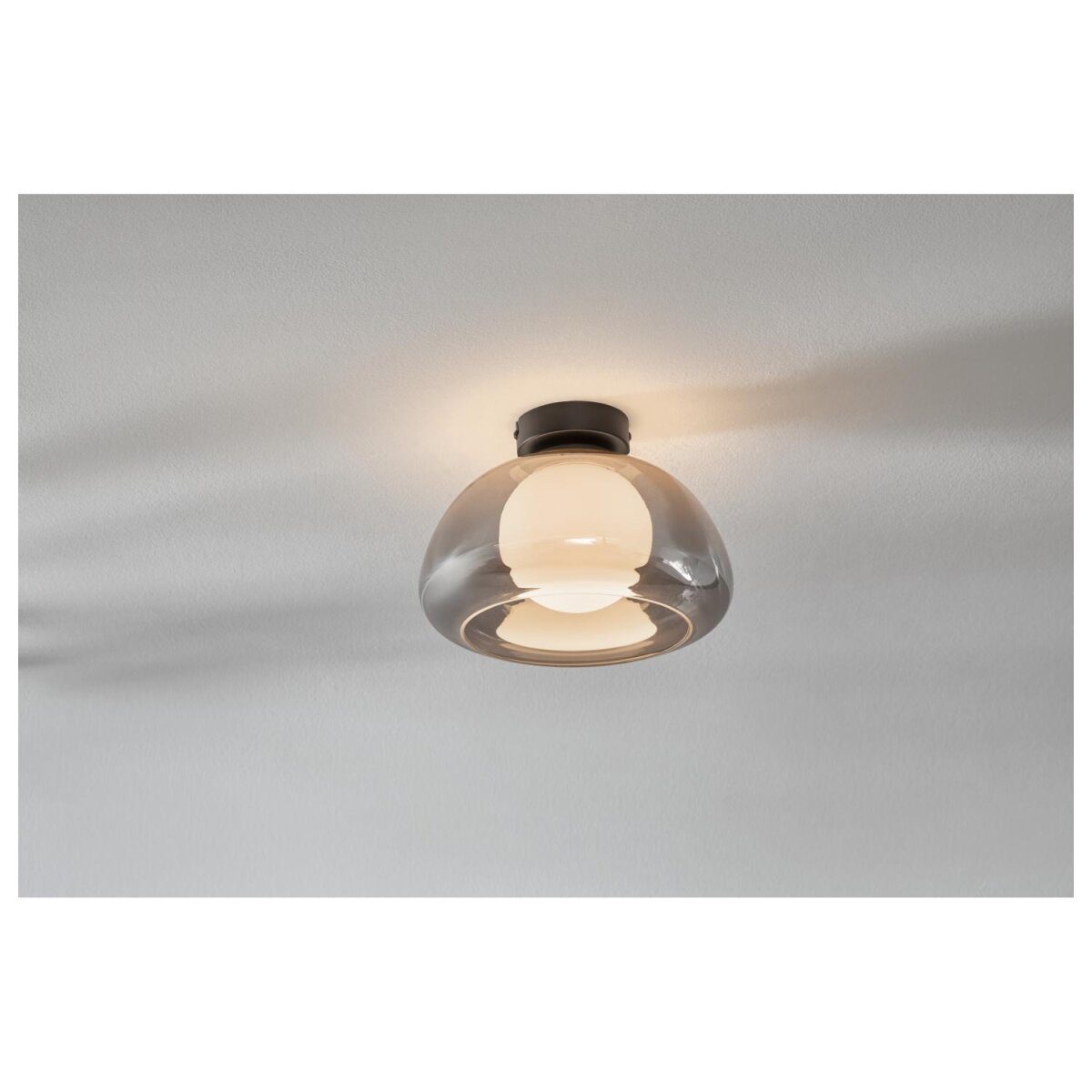 LIVARNO home LED wall and ceiling light, lampshade made of high-quality glass