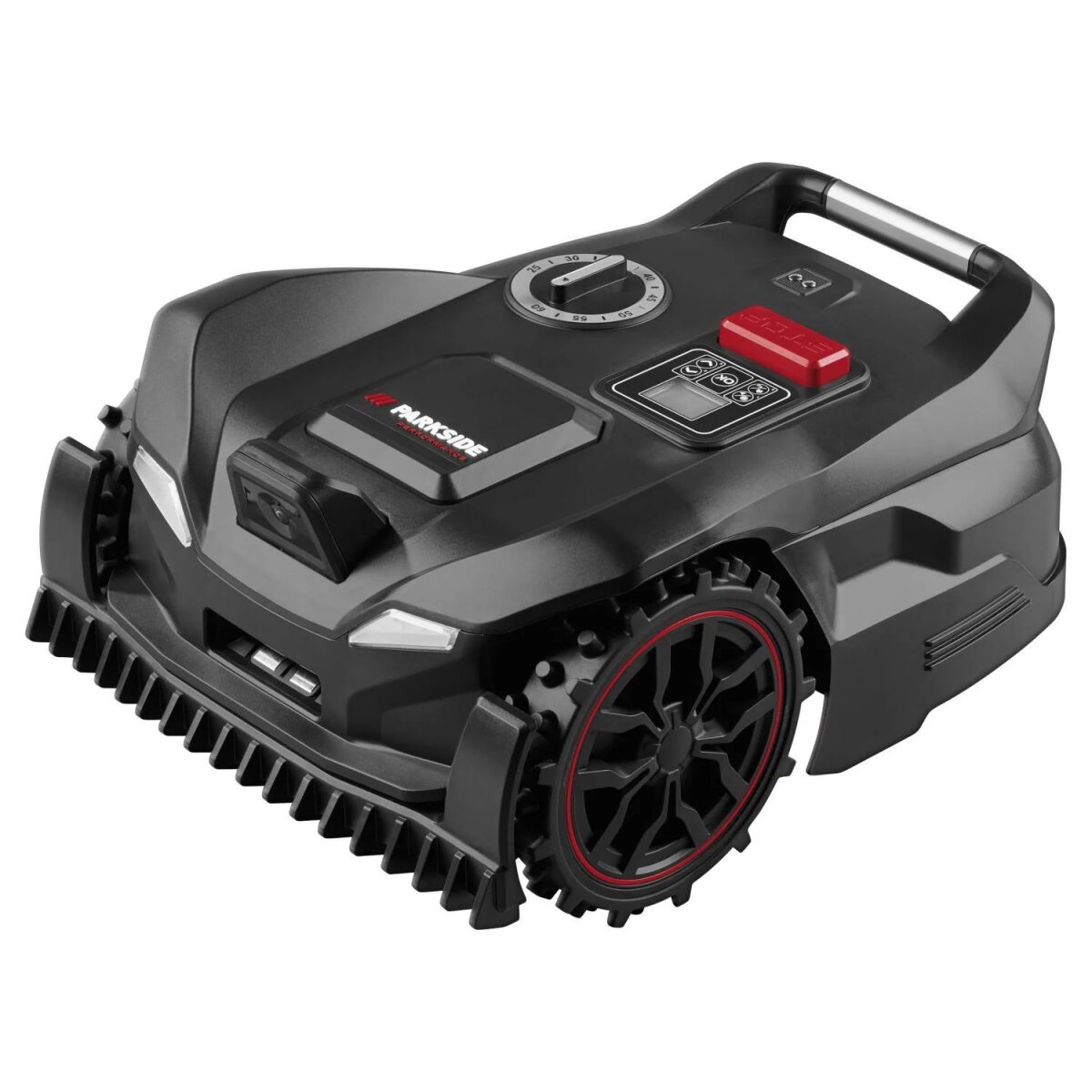 Kosiarka automatyczna PARKSIDE PERFORMANCE® „PPAMR 1250 A1” zasilana akumulatorowo, do 1250 m² z akumulatorem, stacją ładującą i monitoringiem kamerowym bez przewodu ograniczającego Kosiarka automatyczna PARKSIDE PERFORMANCE® „PPAMR 1250 A1” zasilana akumulatorowo, do 1250 m² z akumulatorem, stacją ładującą i monitoringiem kamerowym bez przewodu ograniczającego
