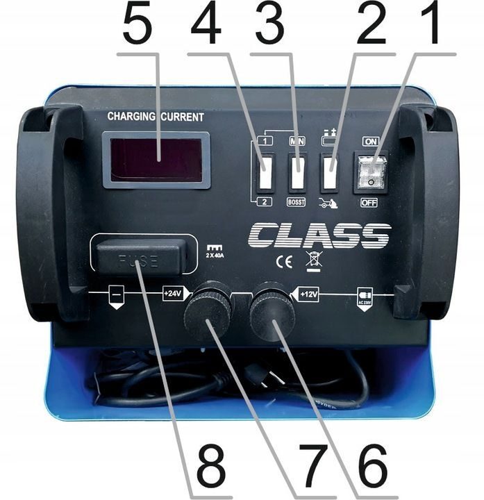 Professionelles Gerät, mobiles Batterieladegerät, Starter, Auto, Starthilfe, Booster, Mikroprozessor-Ladegerät, 12/24 V, 400 A