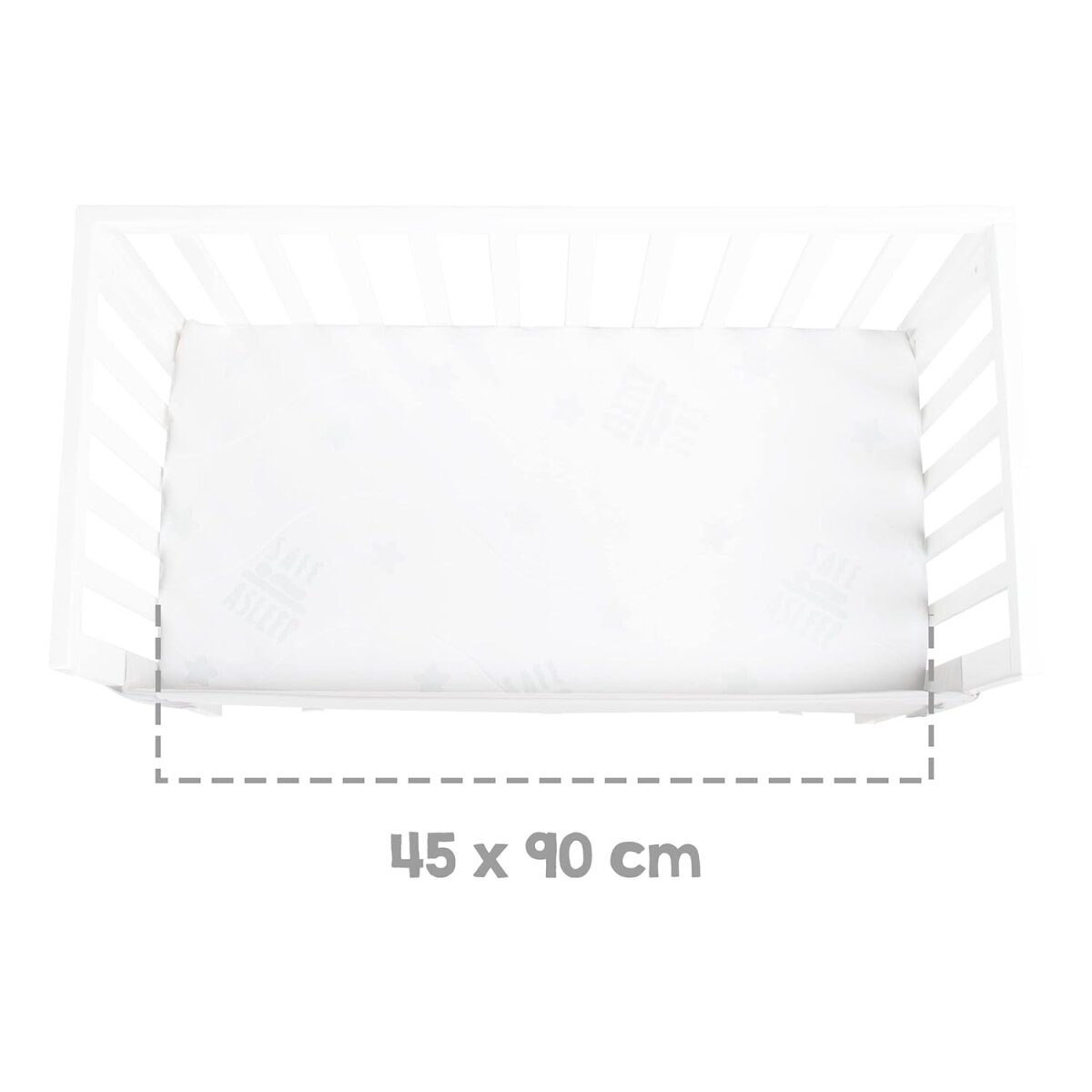 Łóżko boczne roba 'safe Sleeping®', 2w1 z barierką, drewno/biały