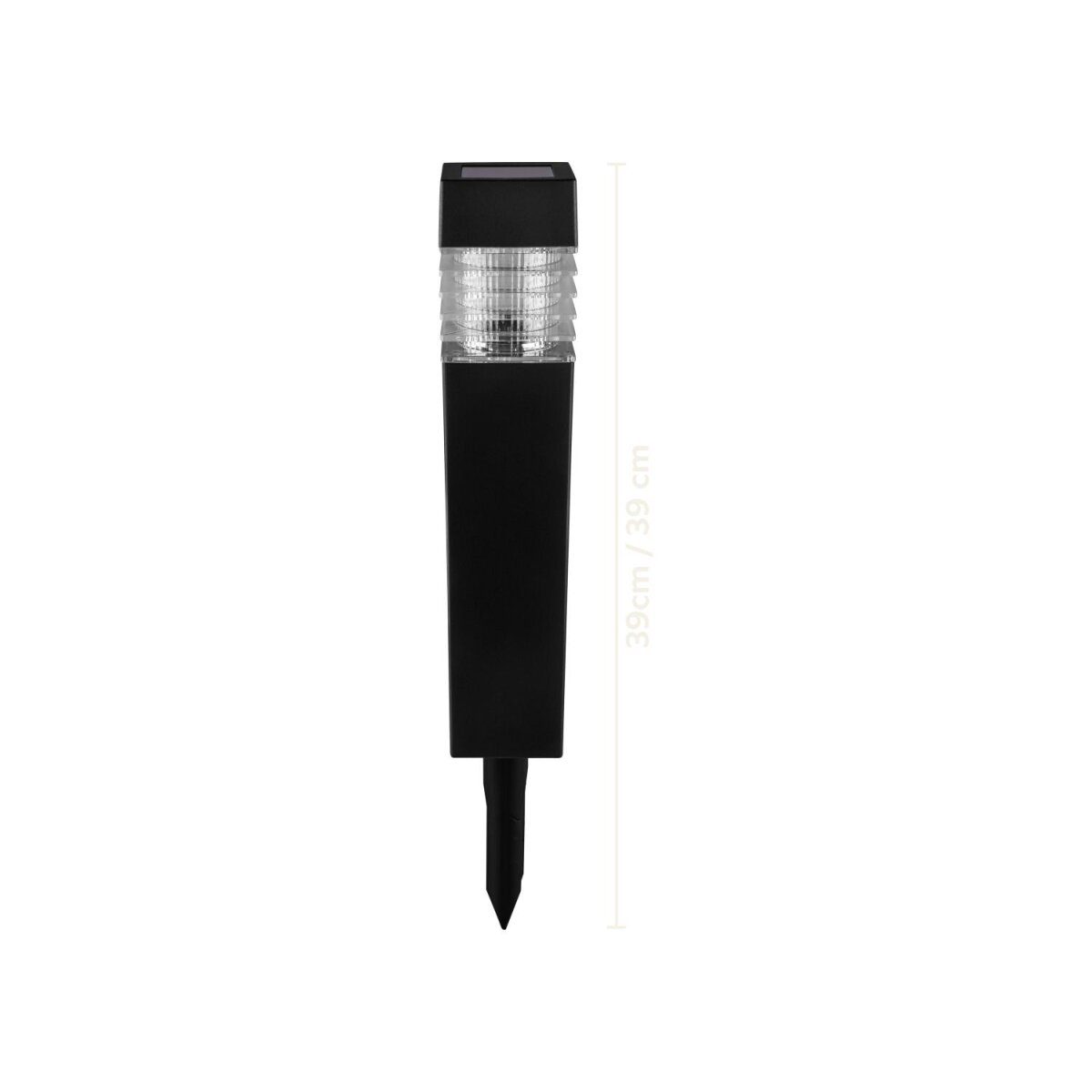 LIVARNO® LED-lampen op zonne-energie, 4 stuks (rechthoek)