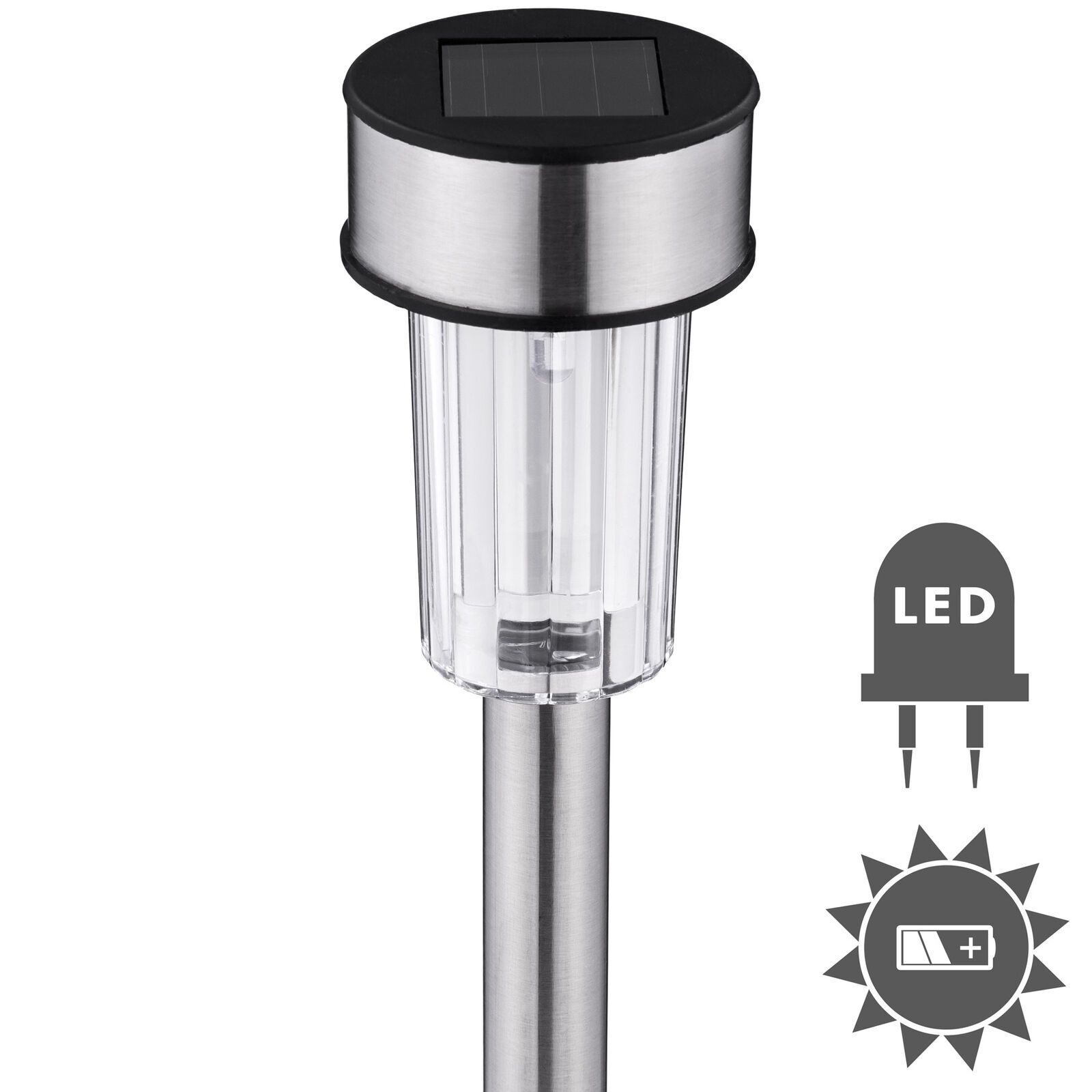 24x Solarleuchten Solarlampe Outdoor Gartenstrahler Haus Solarleuchten Edelstahl Solarlampe Gartenleuchten