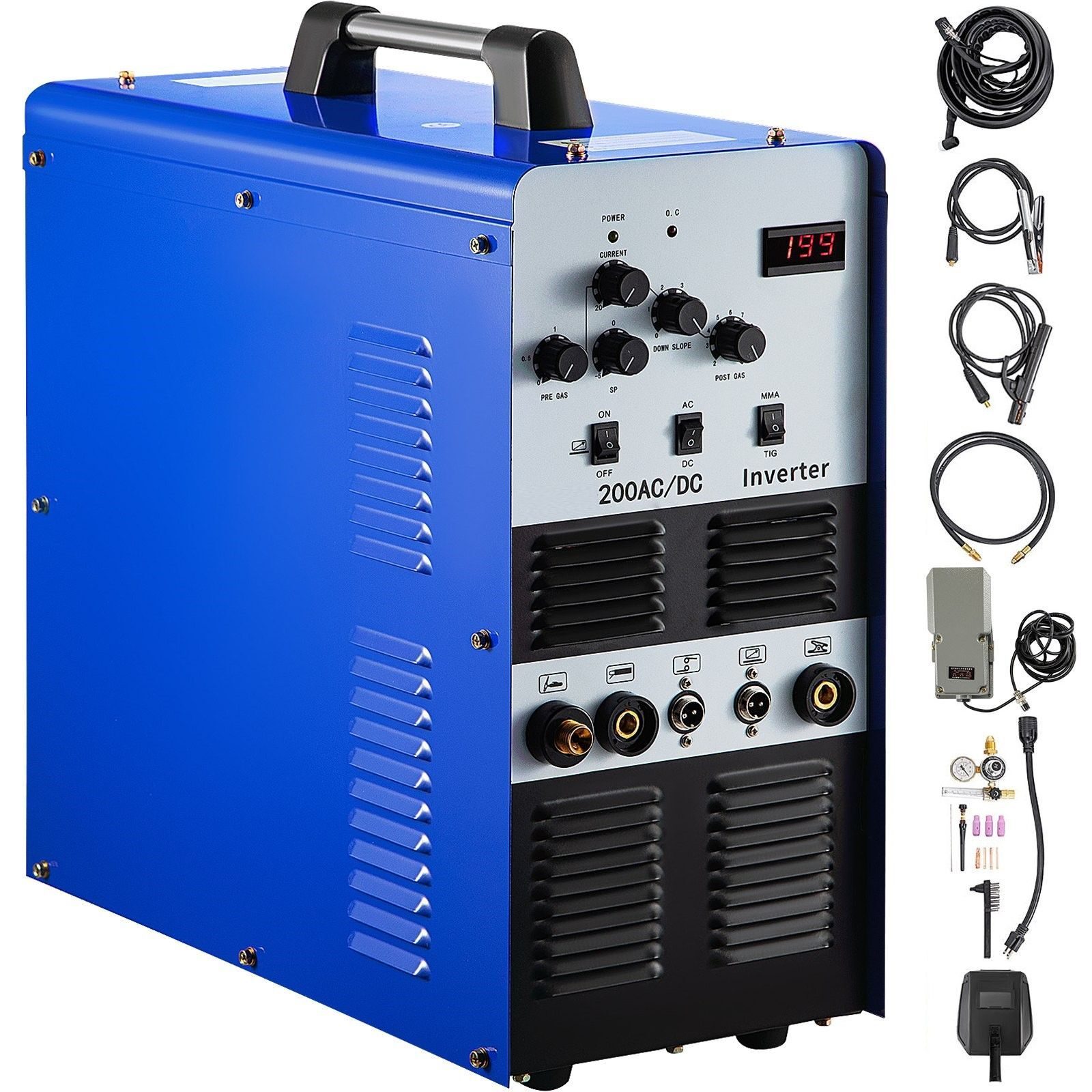 Machine à souder TIG aluminium onduleur HF TIG MMA 200 AC/DC 200 A impulsion