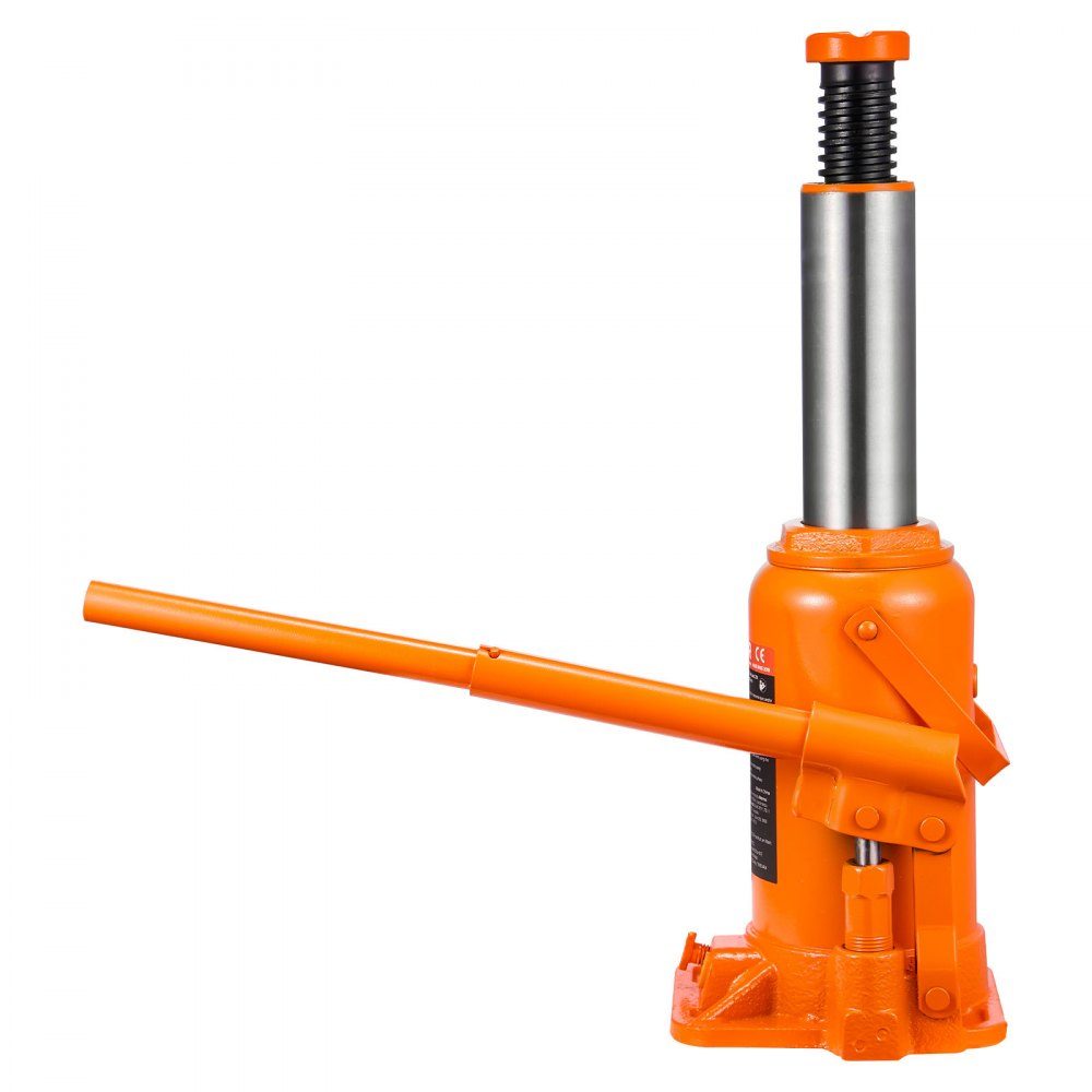 Cric Hydraulique Cric Bouteille 20T 225-435mm Plage de Levage Cric de Timbre Robuste pour Voiture SUV Pickup Réparation de Voiture Ascenseur de Maison Équipement Agricole Orange
