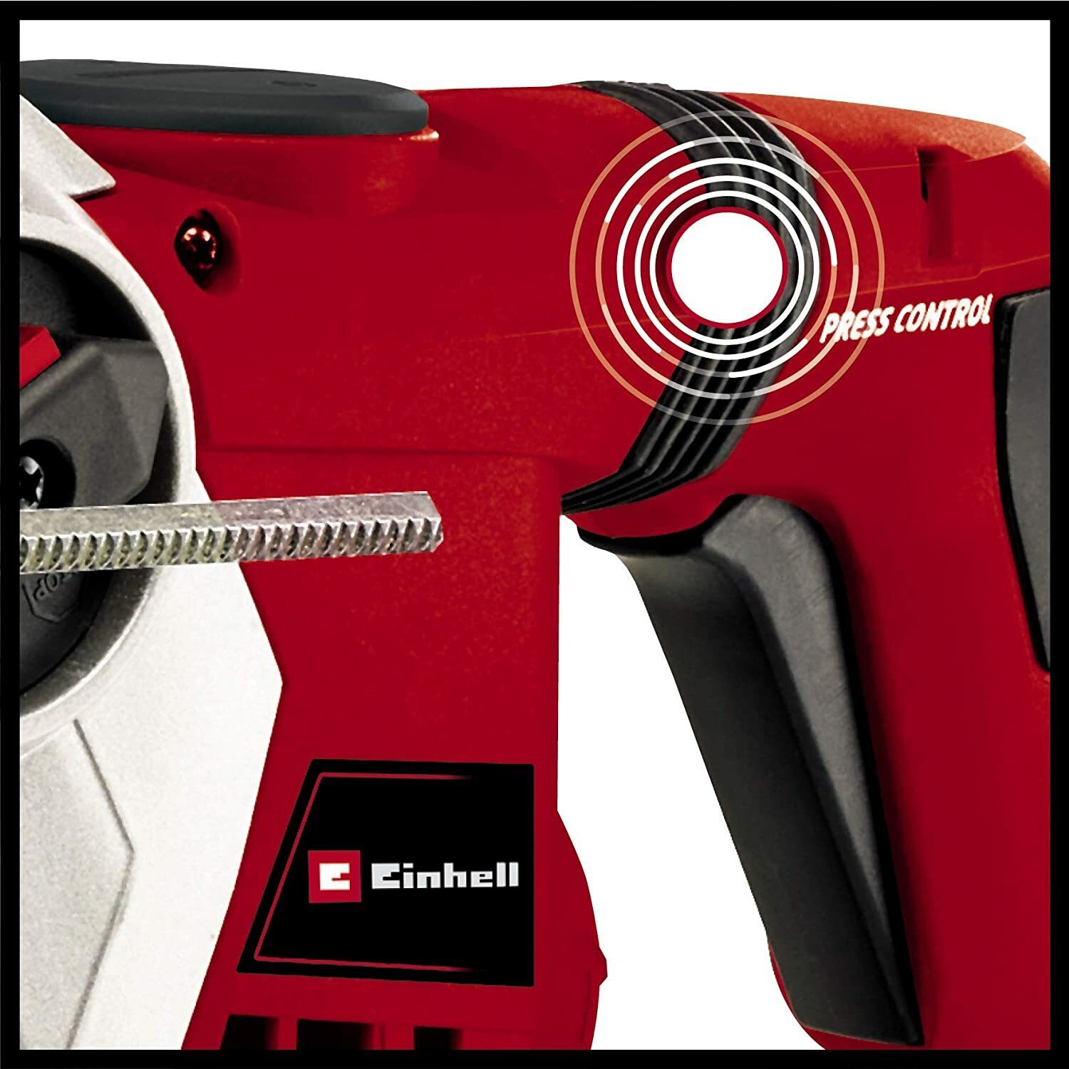 Einhell TE-RH 32 4F Hammerbohrer-Set (1250 W, 5,0 Joule, 32 mm Bohrleistung in Beton, SDS-Plus, Antivibrationsgriff, inkl. E-Box, 3 Bohrer, Spitz- und Flachmeißel)