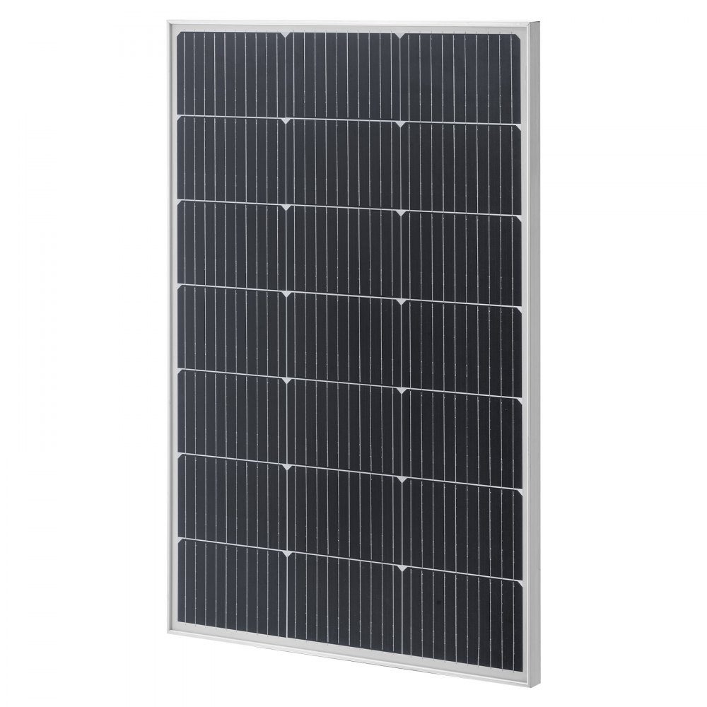 Monocrystalline Solar Panels 100W 2 Pack PV Module with MC4 Output and Aluminum Frame Solar Panel IP65 Waterproof Off Grid Balcony Power Plant for Car Boat RV Flat Roof