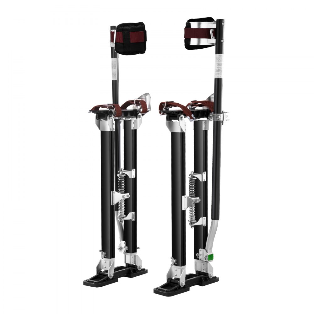 Aluminiowe szczudła konstrukcja sufitu 61-101,6 cm regulowana wysokość szczudła robocze z płyt kartonowo-gipsowych 103 kg nośność szczudła malarskie 27-29 cm rozmiar stopy czarny malowanie dekoracji wnętrz przycinanie drzew prace elektryczne Aluminiowe szczudła konstrukcja sufitu 61-101,6 cm regulowana wysokość szczudła robocze z płyt kartonowo-gipsowych 103 kg nośność szczudła malarskie 27-29 cm rozmiar stopy czarny malowanie dekoracji wnętrz przycinanie drzew prace elektryczne