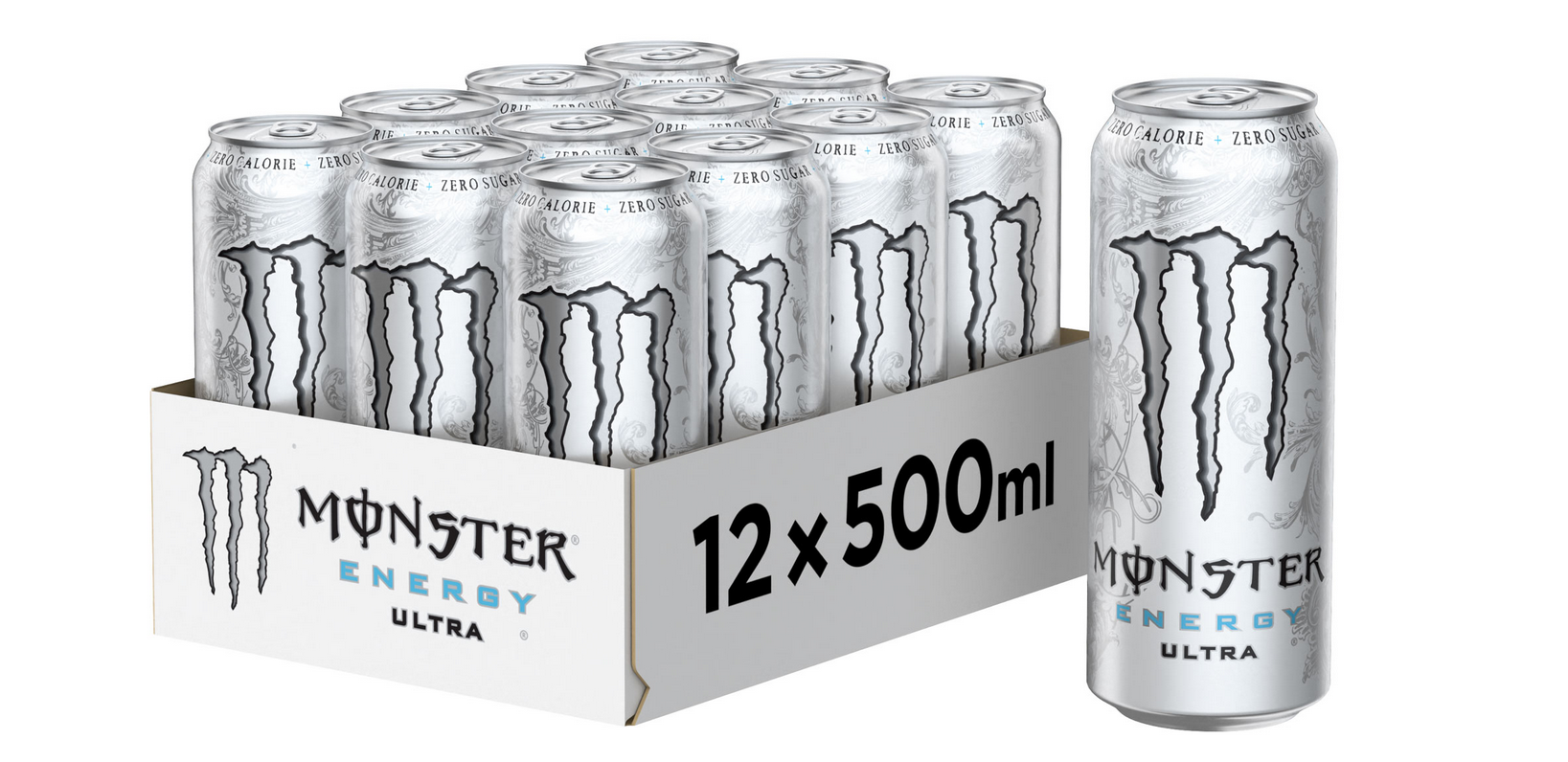 Monster The Doctor – Energetisches Getränk, 500 ml (12er-Packung) Zero Ultra