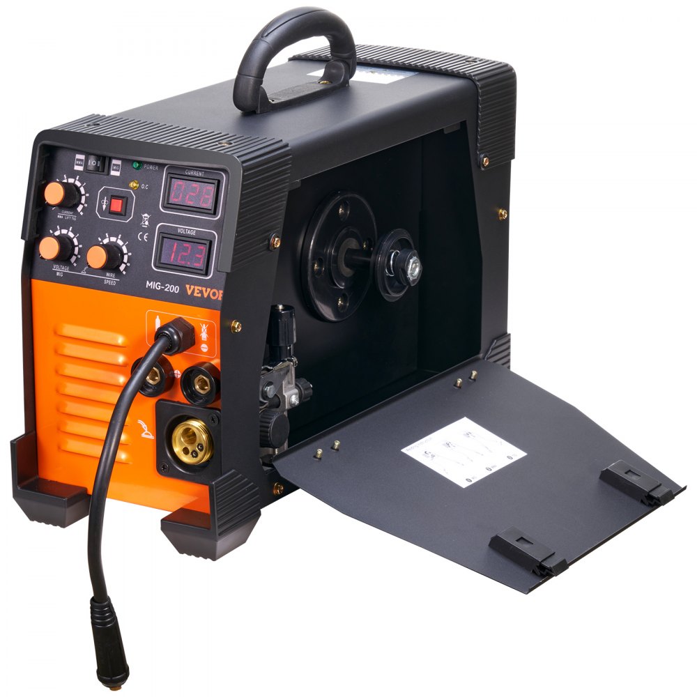 Poste à souder MIG/MMA/LIFT TIG 3 en 1 Soudage au fil fourré 30-200 A (0,8 mm et 1 mm) Technologie IGBT Vitesse du fil 2,2-12 m/min 200 A à Poste à souder MIG/MMA/LIFT TIG 3 en 1 Soudage au fil fourré 30-200 A (0,8 mm et 1 mm) Technologie IGBT Vitesse du fil 2,2-12 m/min 200 A à