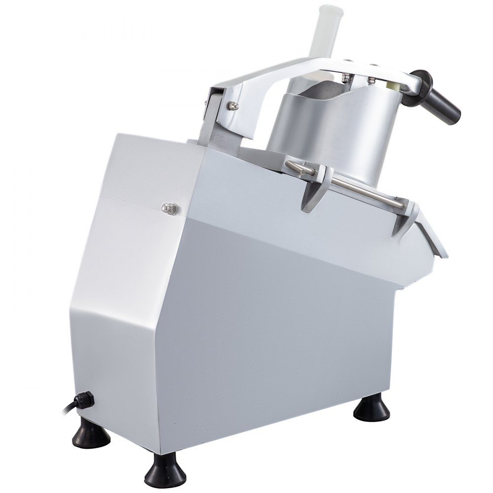 Trancheuse à légumes électrique, trancheuse à légumes commerciale, trancheuse 550 W avec 6 disques de coupe, robot culinaire professionnel en acier inoxydable