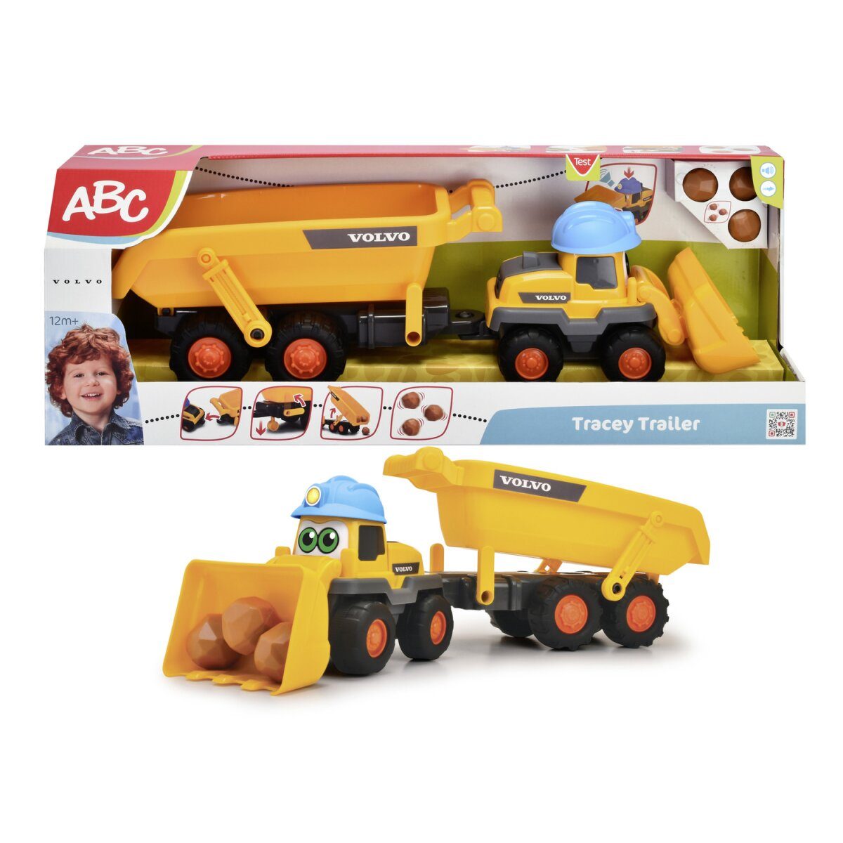 DICKIE Spielzeug Bagger »ABC Tracey Trailer«