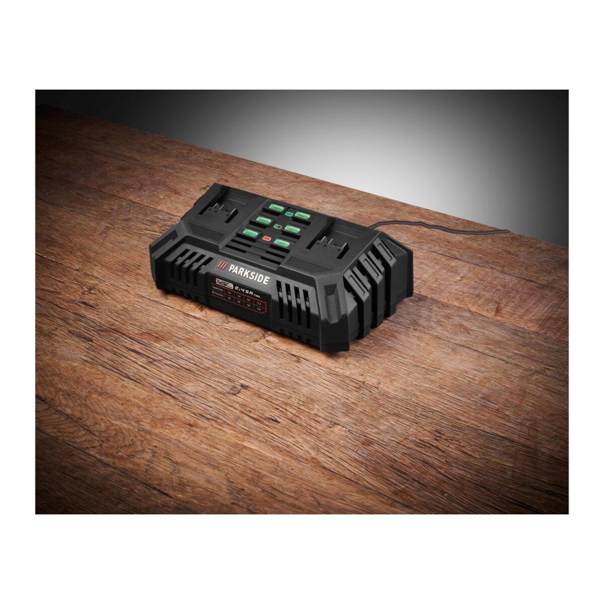 PARKSIDE® 20 V / 2 x 4,5 A Akku-Doppelladegerät PDSLG 20 B1, ohne Akku
