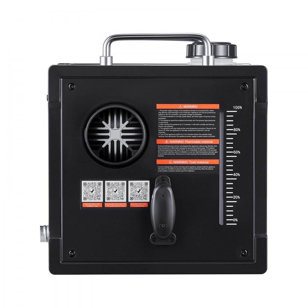 Diesel Heater Air Heater 5-8KW DC 12V/24V Portable All-in-One Parking Heater with Bluetooth Control and Remote Control and LCD Screen 7L Fuel Tank for Truck RV SUV