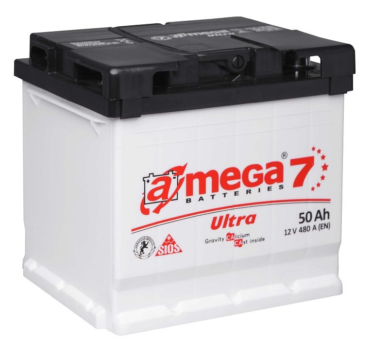 Amega Ultra M7 Megatex 12v 50ah 480a – Artikelnr. 6ST-50-А3