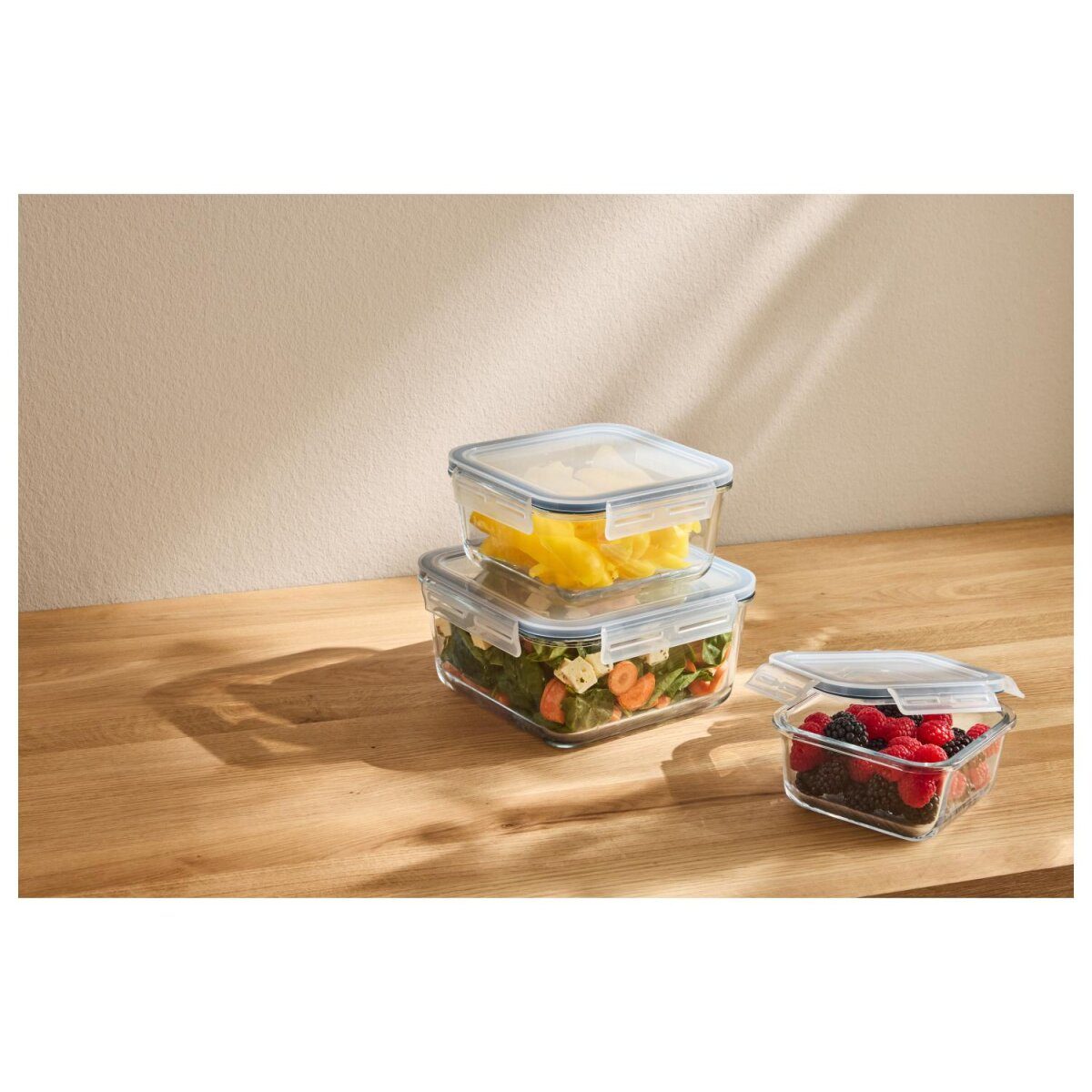 Ensemble de contenants de conservation alimentaire SILVERCREST®, 3 pièces