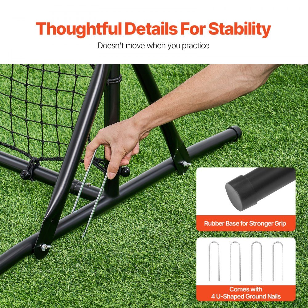 Soccer Rebound Net 6x4 Feet Portable Training Gift Double Sided Rebound Net Soccer Training Tool Tools and Equipment for All Ages Kick Back Rebounder