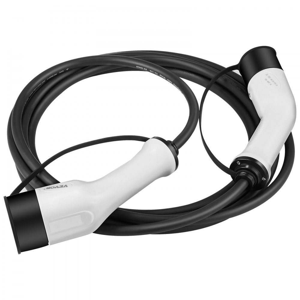 Type2 Electric Car Charging Cable/Hybrid EV Charging Cable E-Car Charging Cable Wallbox 22kW TPU Charging Cable 5.5m Cable Length 3 Phase AC 380V Type2 to Type2 Water/Dustproof Compatible with all Type 2 models