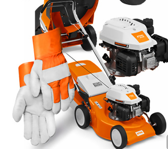 Benzin-Rasenmäher Stihl RM 248 + Profi-Handschuhe (2,8 PS, 46 cm) im Set