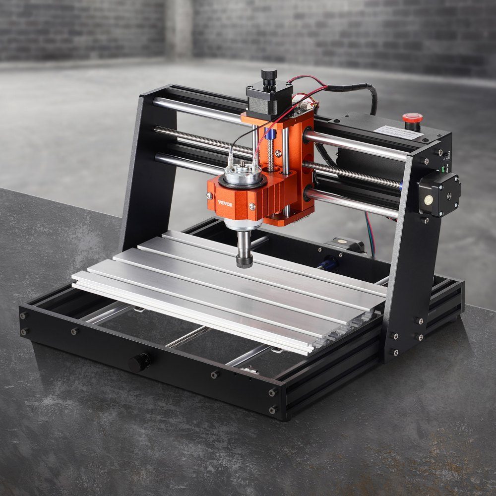 CNC Milling Machine 120W Engraving Machine 3 Axis GRBL Control Wood Engraving Carving Milling Machine Kit 300x200x72mm Work Area 1200RPM for Wood Acrylic MDF PVC Plastic Foam