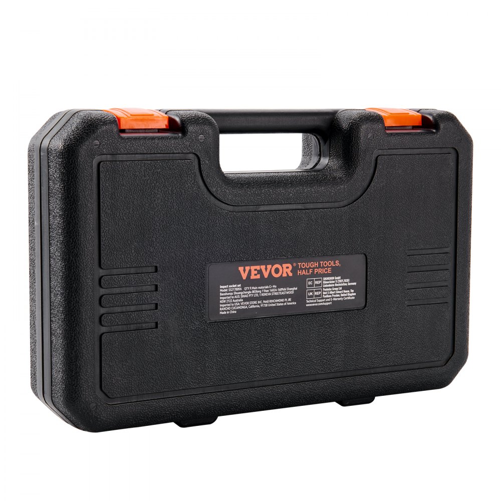 1/2 Zoll Steckschlüsselsatz CR-V legierter Stahl 9-teiliger Steckschlüsselsatz 29-38 mm tiefe Stecknüsse Schlagschrauber, HRC 42-48 Steckschlüssel inkl. Werkzeugkoffer, metrischer Schraubenausdreher 1/2 Zoll Steckschlüsselsatz CR-V legierter Stahl 9-teiliger Steckschlüsselsatz 29-38 mm tiefe Stecknüsse Schlagschrauber, HRC 42-48 Steckschlüssel inkl. Werkzeugkoffer, metrischer Schraubenausdreher
