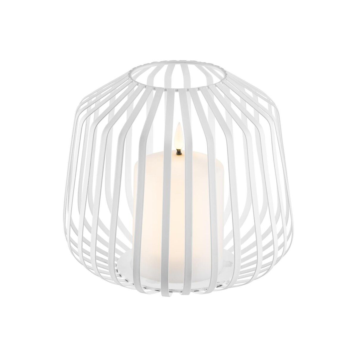 LIVARNO home LED-Kerze im Metallkorb (weiß)