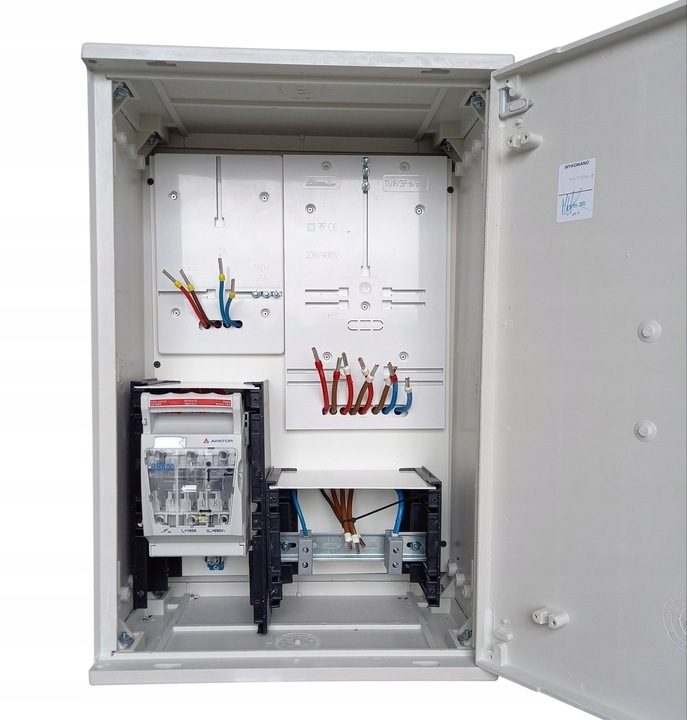 Meter cabinet, fuse box, distribution box, construction site power, SURFACE MOUNTING