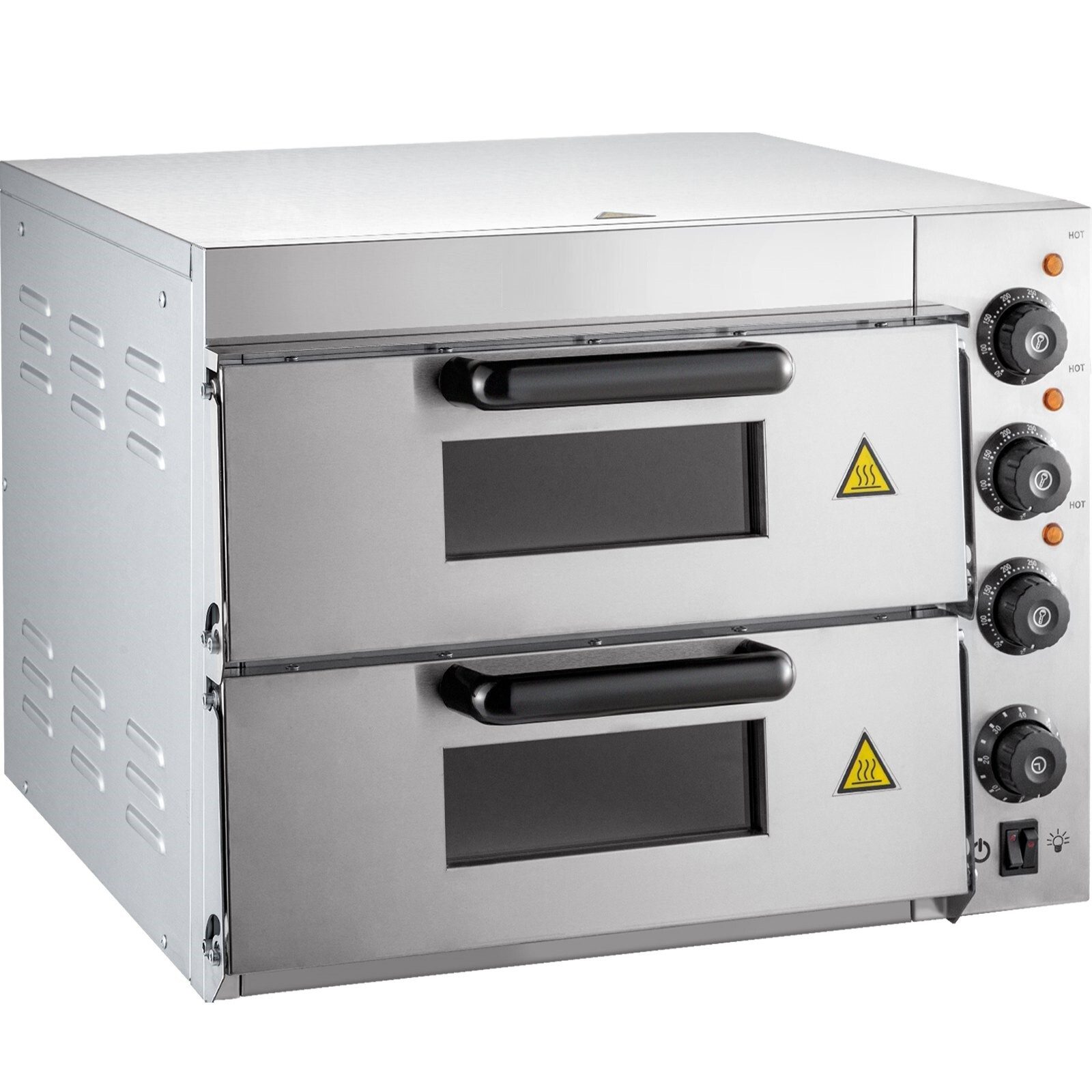Professional Pizza Oven Pizza Oven Double Layer 50-350°C Stone Oven Oven Bread Kitchen Restaurant Food Truck Bistro
