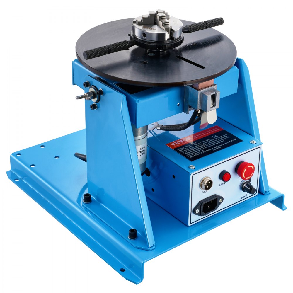 Schweißdrehtisch 20 W Schweißpositionierer 1-12 U/min Manipulator 10 kg (horizontal)/5 kg (vertikal) Drehtisch 0-90° Neigungswinkel K01-63 Dreibackenfutter zum Schneiden, Schleifen, Montieren Schweißdrehtisch 20 W Schweißpositionierer 1-12 U/min Manipulator 10 kg (horizontal)/5 kg (vertikal) Drehtisch 0-90° Neigungswinkel K01-63 Dreibackenfutter zum Schneiden, Schleifen, Montieren