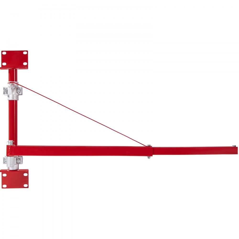 Electric Lift Support Arm 600kg Load Capacity Lift Bracket Swivel Arm with Rod Steel Lift Frame 180° Rotating Scaffolding Lift Arm Winch Lifting Arm for Workshop Garage