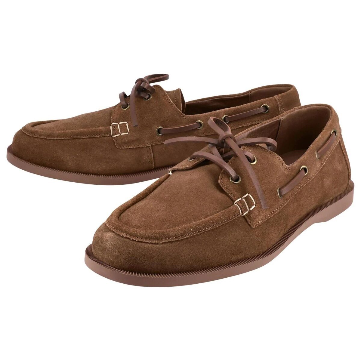 SANSIBAR Men's Leather Boat Shoes (46)