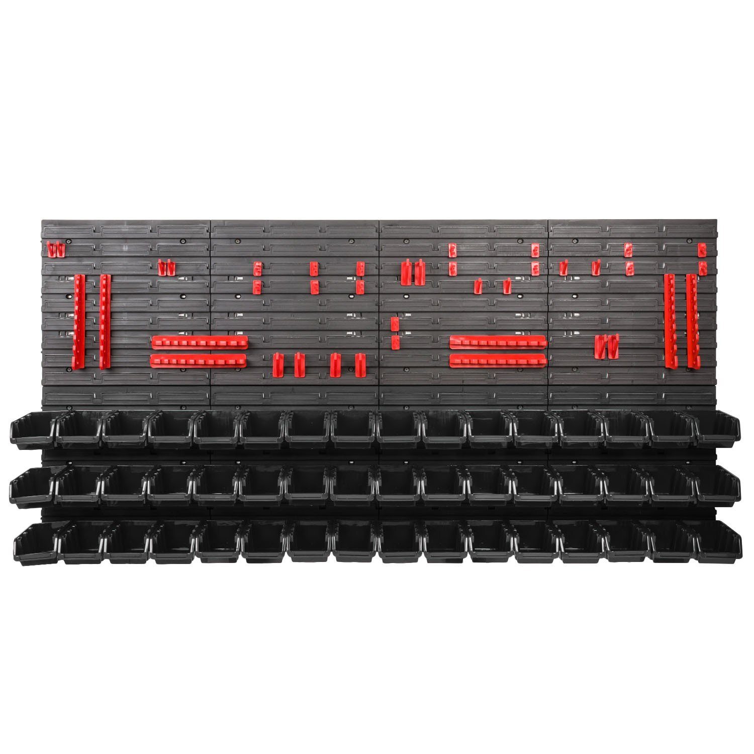 *BEST-SELLER* Ensemble mural à outils Porte-outils avec système de rangement mural perforé Étagère murale perforée à outils Ensemble d'étagères d'atelier