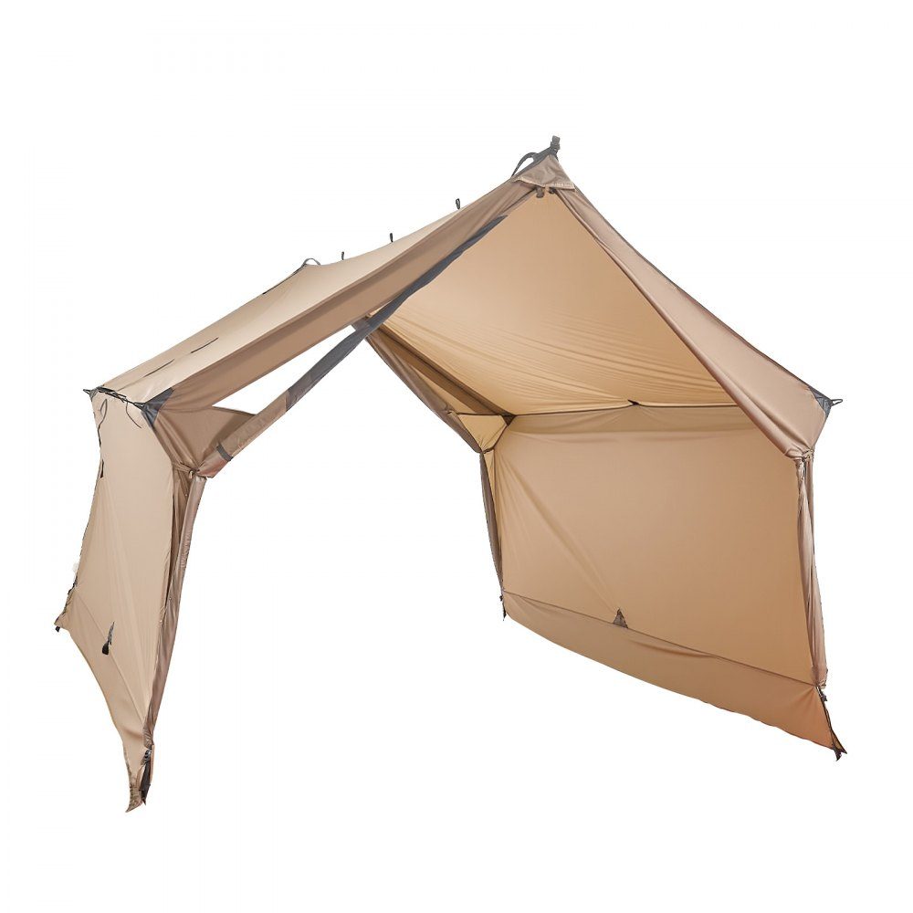 Camping tent, 2 person cabin tent with stove connection, waterproof winter tents with ventilation, lightweight and portable 4 season tents for hiking, fishing, hunting and backpacking