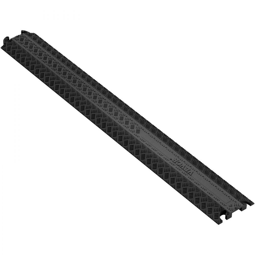Kabelbeschermingsmat 100x13x2cm kabelbrug van TPR overloopbeveiligingskabel Max.907kg per as draagvermogen kabelgootbrug Ideaal voor garage, magazijn, school