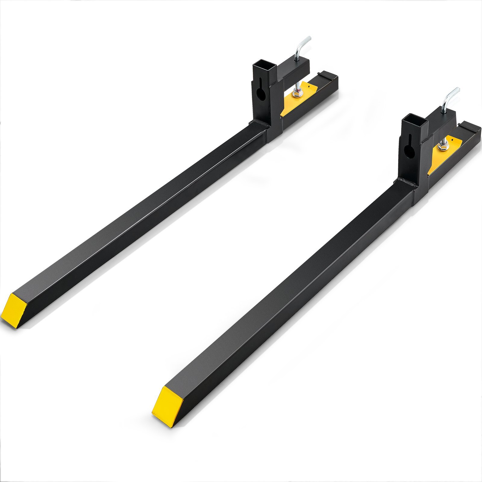 Forklift Stacker Pallet Fork Fork Carrier 907kg Load Capacity Fork Tines 149cm Total Length with 110cm Fork Blade Adjustable Forklift Tines Front Loader Pallet Frame