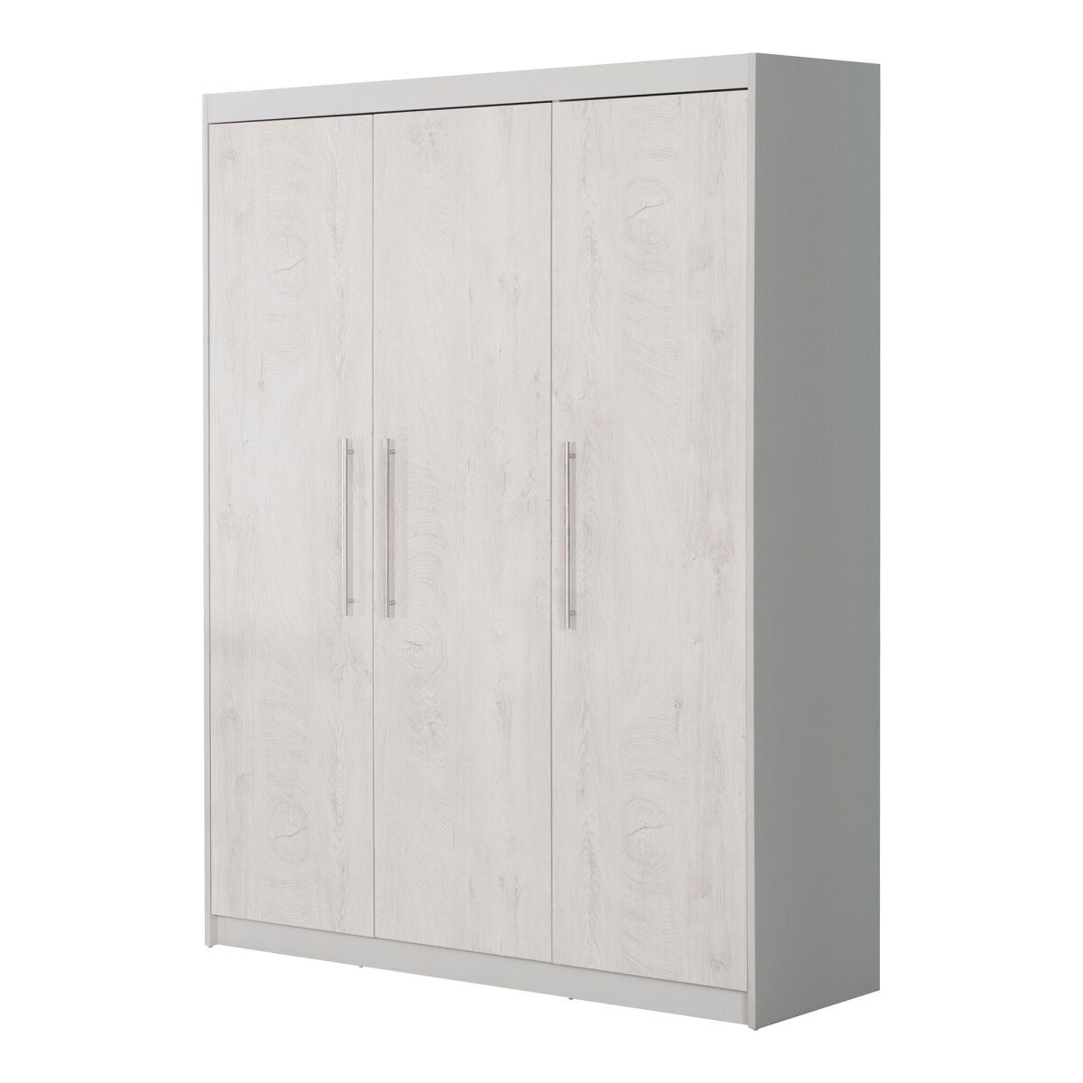 armoire roba 'Maren 2', 3 portes, gris clair/blanc